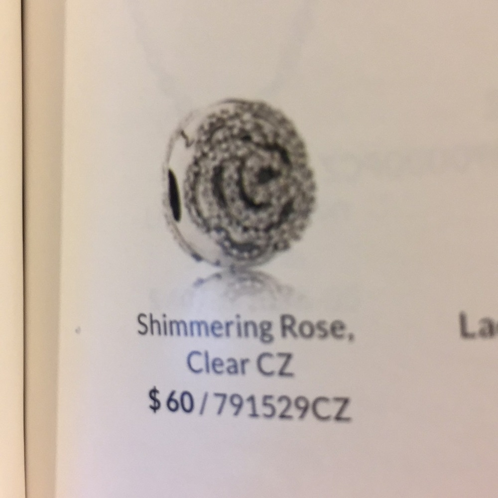 New Pandora clip clear cz